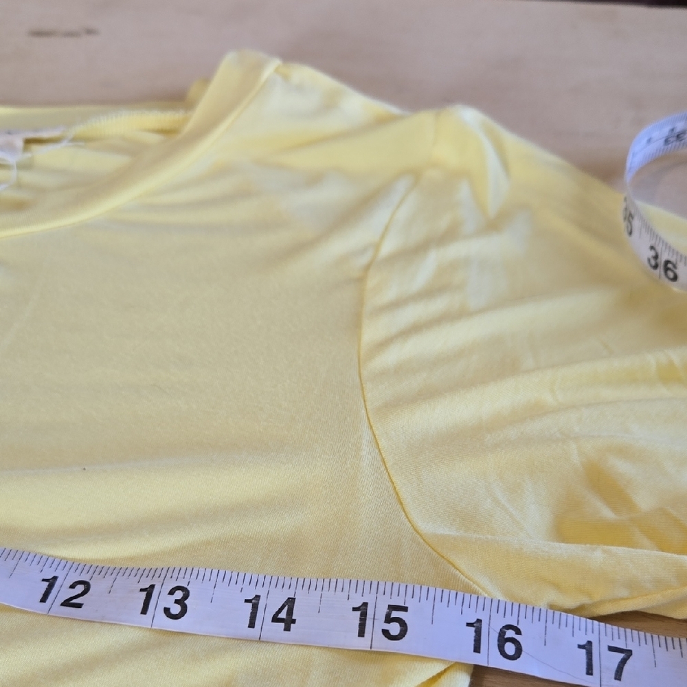 POL Soft Baby Yellow Bodysuit Sz Lg Snap Closure Stretch Full Booty Crew Neck - Picture 8 of 12